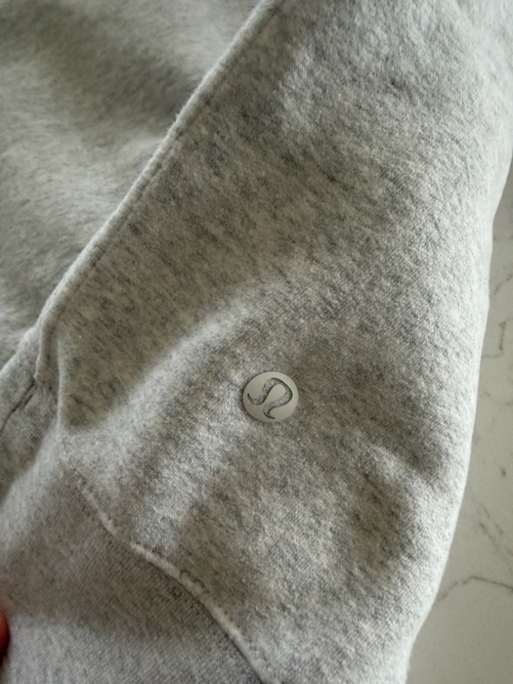 lululemon athletica Light Gray Hoodie SZ10 - Picture 3 of 4